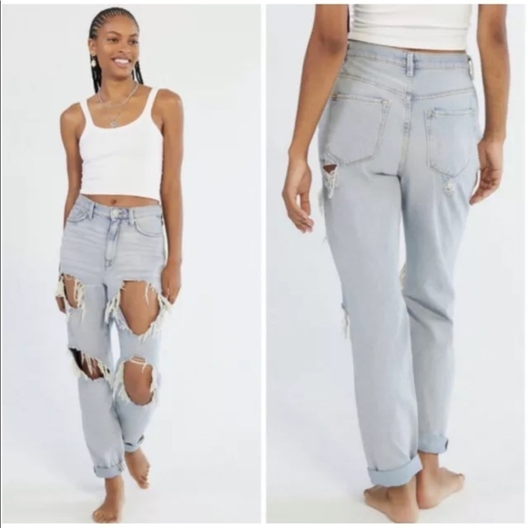 BDG Distressed Mom High Rise Jean size 24 - Picture 1 of 7